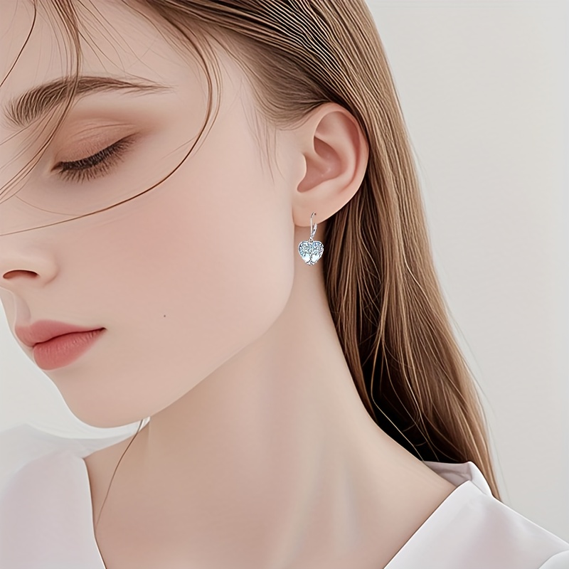 Moonstone Dangle Earrings 925 Silver Lightweight